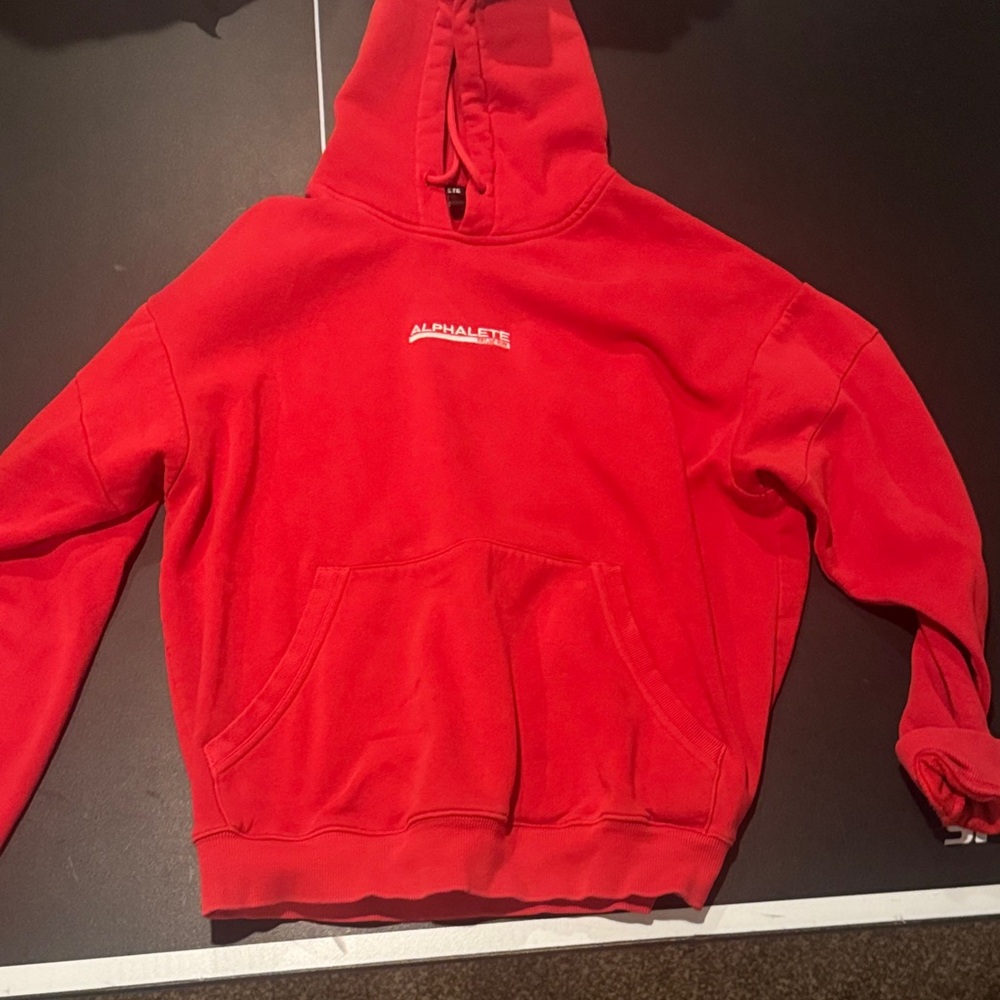 Alphalete Vibrant Red Pullover Hoodie